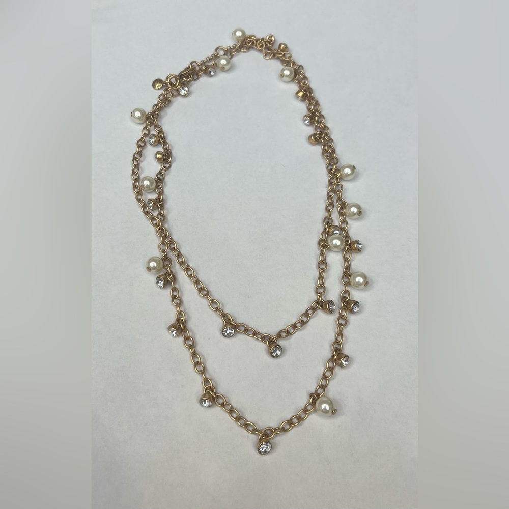 J Crew Pearl and crystal necklace, pre-owned